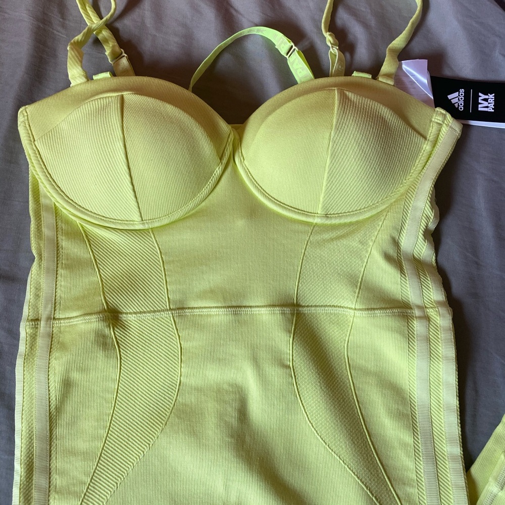 IVY PARK X ADIDAS HI RES YELLOW KNIT CATSUIT - Picture 9 of 9